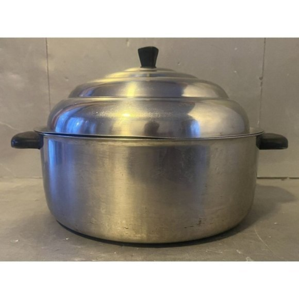 Vintage Carlton Stainless Steel Ware Stock Pot‎ 5 Quart Beehive Lid